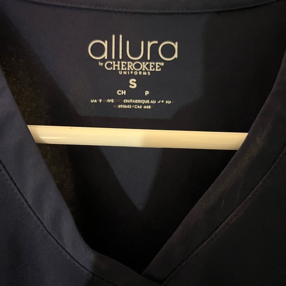 Blue Scrup top that is a small size with blue medium pants, Beautiful Uniform - Picture 2 of 8